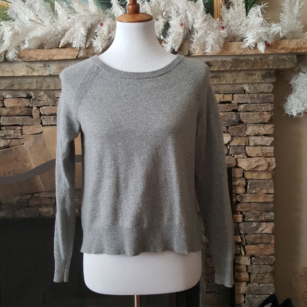 Gray Touch of with Silver Sparkles Sweater